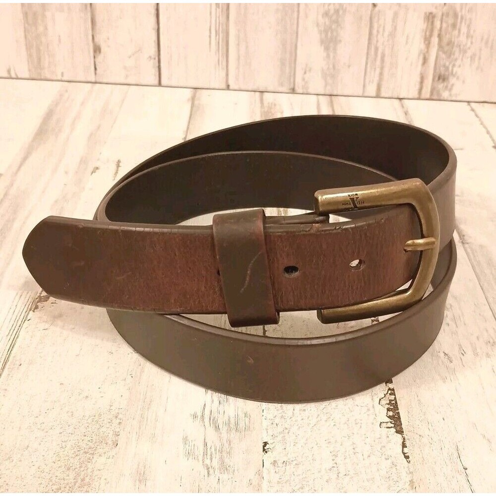 HD Xtreme Work Belt  Brown Top Grain Leather Men's Size 42 Nocona